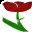 Click to get this Cursor. Red Tulip Cursor, Flowers Custom Cursor for Internet or Windows