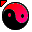 Click to get this Cursor. Red and Black Yin Yang Cursor, Yin  Yang CSS Web Cursor and codes for any html website, profile or blog.
