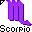 Click to get this Cursor. Purple Scorpio Astrology Sign Cursor, Scorpio Astrology CSS Web Cursor and codes for any html website, profile or blog.