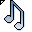 Click to get this Cursor. Silver Musical Notes Cursor, Music CSS Web Cursor and codes for any html website, profile or blog.