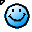 Click to get this Cursor. Light Blue Smiley Face Cursor, Smiley Faces CSS Web Cursor and codes for any html website, profile or blog.