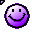 Click to get this Cursor. Purple Smiley Face Cursor, Smiley Faces CSS Web Cursor and codes for any html website, profile or blog.