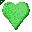 Click to get this Cursor. Spinning Green Heart Cursor, Hearts  Love CSS Web Cursor and codes for any html website, profile or blog.