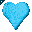 Click to get this Cursor. Spinning Light Blue Heart Cursor, Hearts  Love CSS Web Cursor and codes for any html website, profile or blog.