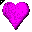 Click to get this Cursor. Spinning Magenta Heart Cursor, Hearts  Love CSS Web Cursor and codes for any html website, profile or blog.