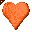 Click to get this Cursor. Spinning Orange Heart Cursor, Hearts  Love CSS Web Cursor and codes for any html website, profile or blog.