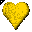 Click to get this Cursor. Spinning Yellow Heart Cursor, Hearts  Love CSS Web Cursor and codes for any html website, profile or blog.