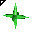 Click to get this Cursor. Spinning Green Star Cursor, Shapes  3D CSS Web Cursor and codes for any html website, profile or blog.