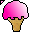 Click to get this Cursor. Strawberry Ice Cream Cone Cursor, Food  Drink CSS Web Cursor and codes for any html website, profile or blog.