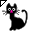 Click to get this Cursor. Tail Flip Black Cat Cursor, Animals Custom Cursor for Internet or Windows