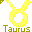 Click to get this Cursor. Yellow Tarus Astrology Sign Cursor, Taurus Astrology CSS Web Cursor and codes for any html website, profile or blog.