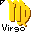 Click to get this Cursor. Gold Virgo Astrology Sign Cursor, Virgo Astrology CSS Web Cursor and codes for any html website, profile or blog.
