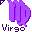 Click to get this Cursor. Purple Virgo Astrology Sign Cursor, Virgo Astrology CSS Web Cursor and codes for any html website, profile or blog.