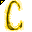 Click to get this Cursor. Yellow Letter C Glitter Cursor, Letter C CSS Web Cursor and codes for any html website, profile or blog.