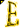 Click to get this Cursor. Yellow Letter E Glitter Cursor, Letter E CSS Web Cursor and codes for any html website, profile or blog.