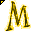 Click to get this Cursor. Yellow Letter M Glitter Cursor, Letter M CSS Web Cursor and codes for any html website, profile or blog.
