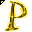 Click to get this Cursor. Yellow Letter P Glitter Cursor, Letter P CSS Web Cursor and codes for any html website, profile or blog.