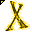 Click to get this Cursor. Yellow Letter X Glitter Cursor, Letter X CSS Web Cursor and codes for any html website, profile or blog.