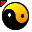 Click to get this Cursor. Yellow and Black Yin Yang Cursor, Yin  Yang CSS Web Cursor and codes for any html website, profile or blog.