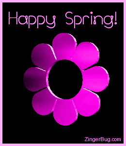 Click to get the codes for this image. 3d Hot Pink Spring Flower, Spring Free Image, Glitter Graphic, Greeting or Meme for Facebook, Twitter or any forum or blog.