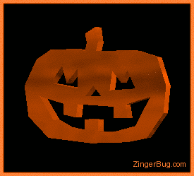 Click to get the codes for this image. 3d Jack-O-Lantern, Halloween Free Image, Glitter Graphic, Greeting or Meme for Facebook, Twitter or any forum or blog.