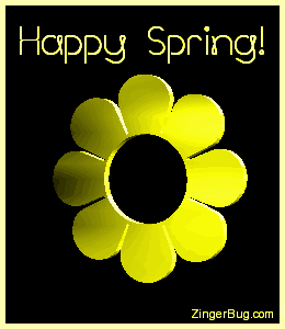 Click to get the codes for this image. 3d Yellow Spring Flower, Spring Free Image, Glitter Graphic, Greeting or Meme for Facebook, Twitter or any forum or blog.