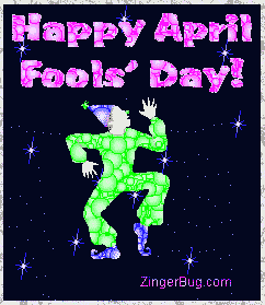 Click to get the codes for this image. April Fools Dancing Jester, April Fools Day Free Image, Glitter Graphic, Greeting or Meme for Facebook, Twitter or any forum or blog.