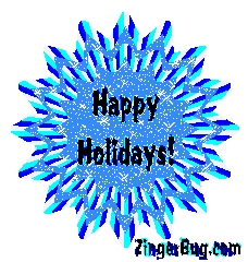 Click to get the codes for this image. Happy Holidays Snowflake Starburst, Christmas Free Image, Glitter Graphic, Greeting or Meme for Facebook, Twitter or any forum or blog.