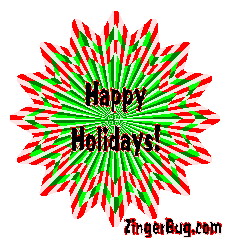 Click to get the codes for this image. Happy Holidays Starburst, Christmas Free Image, Glitter Graphic, Greeting or Meme for Facebook, Twitter or any forum or blog.