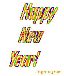 Click to get the codes for this image. Happy New Year Dancing Text, New Years Day Free Image, Glitter Graphic, Greeting or Meme for Facebook, Twitter or any forum or blog.