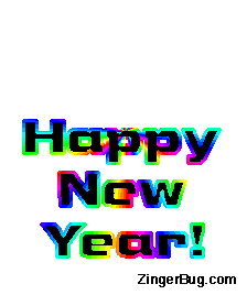 Click to get the codes for this image. Happy New Year Dance Rainbow, New Years Day Free Image, Glitter Graphic, Greeting or Meme for Facebook, Twitter or any forum or blog.