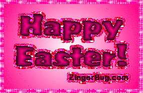 Click to get the codes for this image. Happy Easter Pink Gradient, Easter Free Image, Glitter Graphic, Greeting or Meme for Facebook, Twitter or any forum or blog.