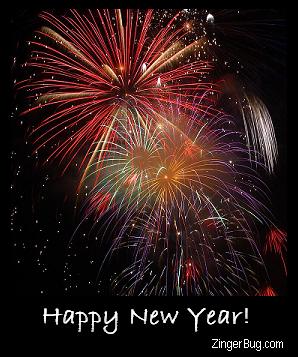 Click to get the codes for this image. Happy New Year Fireworks, New Years Day Free Image, Glitter Graphic, Greeting or Meme for Facebook, Twitter or any forum or blog.