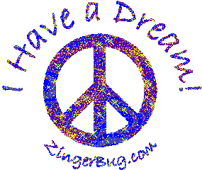 Click to get the codes for this image. I Have A Dream Peace Sign Blue, Martin Luther King Jr Day Free Image, Glitter Graphic, Greeting or Meme for Facebook, Twitter or any forum or blog.