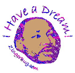 Click to get the codes for this image. I Have A Dream Purple Glitter, Martin Luther King Jr Day Free Image, Glitter Graphic, Greeting or Meme for Facebook, Twitter or any forum or blog.