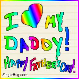 Click to get the codes for this image. I Heart My Daddy! Happy Fathers Day, Fathers Day Free Image, Glitter Graphic, Greeting or Meme for Facebook, Twitter or any forum or blog.