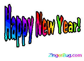Click to get the codes for this image. Happy New Year Rainbow Wagging text, New Years Day Free Image, Glitter Graphic, Greeting or Meme for Facebook, Twitter or any forum or blog.