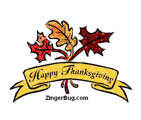 Click to get the codes for this image. Thanksgiving Leaves, Thanksgiving Free Image, Glitter Graphic, Greeting or Meme for Facebook, Twitter or any forum or blog.