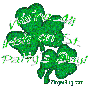 Click to get the codes for this image. Glittered Shamrocks