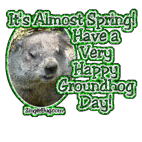 Click to get the codes for this image. Almost Spring Groundhog Day Glitter, Groundhog Day Glitter Graphic, Comment, Meme, GIF or Greeting