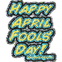 Click to get the codes for this image. April Fools Yellow & Aqua Glitter, April Fools Day Free Image, Glitter Graphic, Greeting or Meme for Facebook, Twitter or any forum or blog.