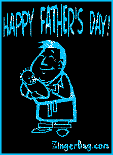 Click to get the codes for this image. Happy Father's Day Dad with Baby blue, Fathers Day Free Image, Glitter Graphic, Greeting or Meme for Facebook, Twitter or any forum or blog.