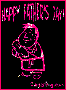 Click to get the codes for this image. Happy Father's Day Dad with Baby pink, Fathers Day Free Image, Glitter Graphic, Greeting or Meme for Facebook, Twitter or any forum or blog.