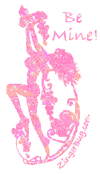 Click to get the codes for this image. Be Mine Faerie Pink, Valentines Day Free Image, Glitter Graphic, Greeting or Meme for Facebook, Twitter or any forum or blog.