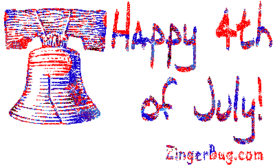 Click to get the codes for this image. Happy 4th of July Glitter Liberty Bell, 4th of July Free Image, Glitter Graphic, Greeting or Meme for Facebook, Twitter or any forum or blog.