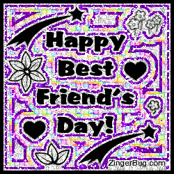 Click to get the codes for this image. Happy Best Friend's Day Glitter, Best Friends Day Free Image, Glitter Graphic, Greeting or Meme for Facebook, Twitter or any forum or blog.