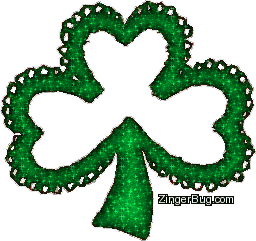 Click to get the codes for this image. Bevel Glitter Shamrock, Saint Patricks Day Free Image, Glitter Graphic, Greeting or Meme for Facebook, Twitter or any forum or blog.