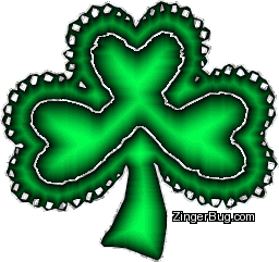 Click to get the codes for this image. Bevel Glittered Shamrock, Saint Patricks Day Free Image, Glitter Graphic, Greeting or Meme for Facebook, Twitter or any forum or blog.