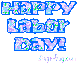 Click to get the codes for this image. Blue Happy Labor Day, Labor Day Free Image, Glitter Graphic, Greeting or Meme for Facebook, Twitter or any forum or blog.