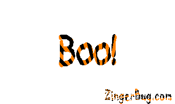 Click to get the codes for this image. Animated glitter text of the word Boo! The word pops in and out and appears to grow and shrink.
